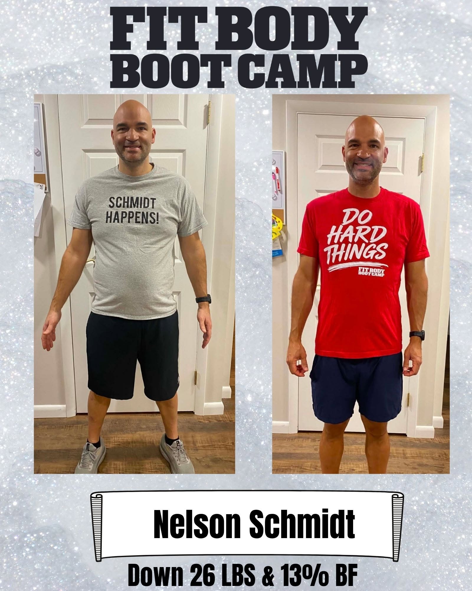 Nelson Schmidt Fit Body Boot Camp transformation